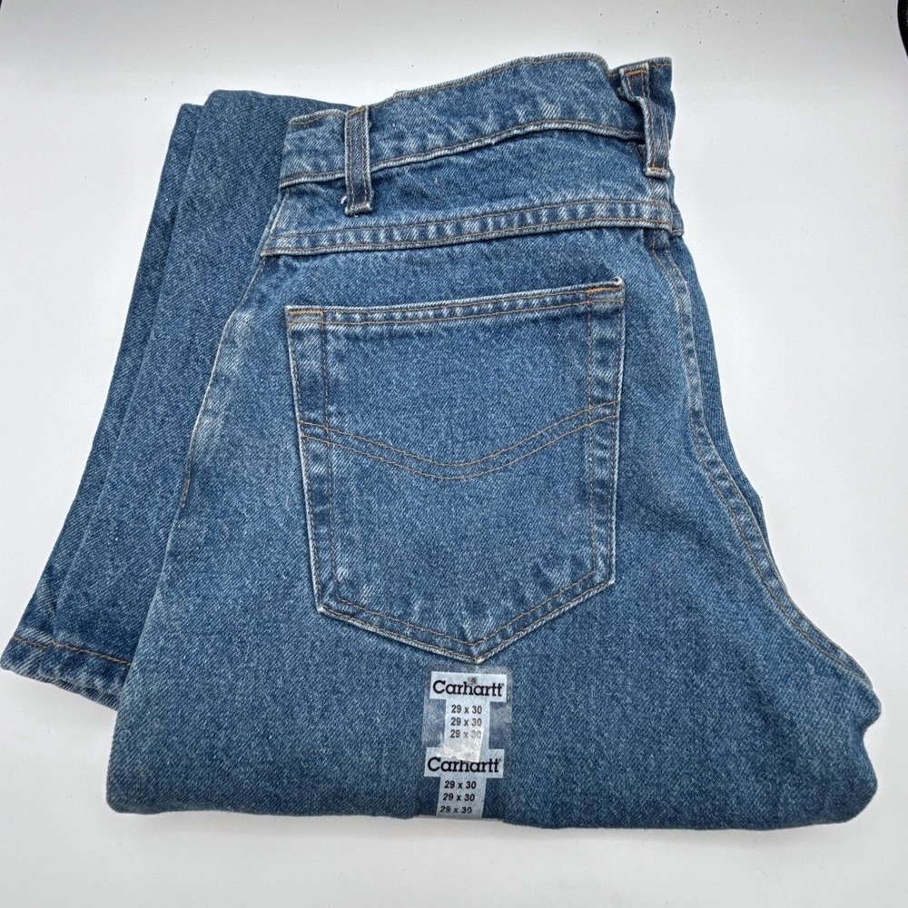 Carhartt Relaxed Fit Tapered Leg Jeans Mens 29x30 B17 DST Darkstone NWT NOS